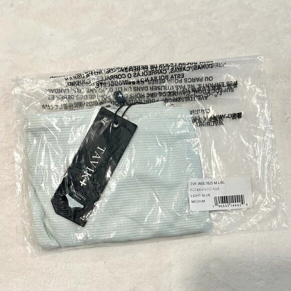 NWT Tavik Ricci Bottom Glossy Pique Adjustable Tie Sides in Light Blue - Medium - Picture 5 of 8